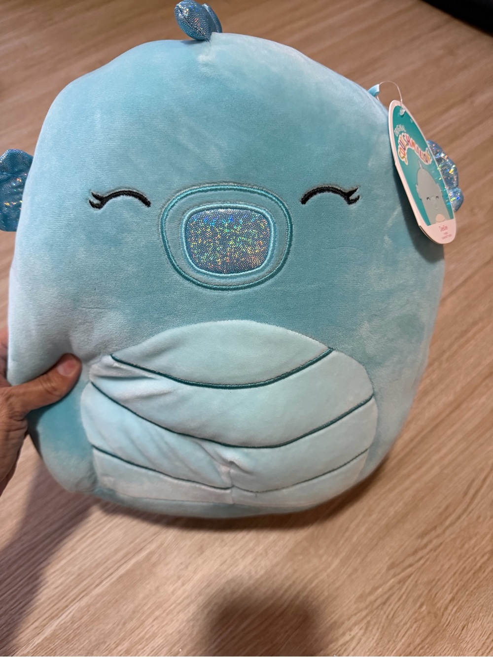 Squishmallow Deedee The Grey/Blue Seahorse NWT
